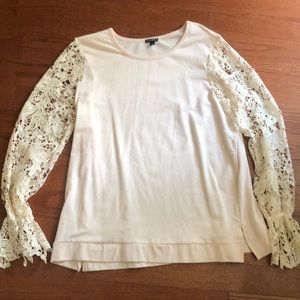 Lace sleeve top